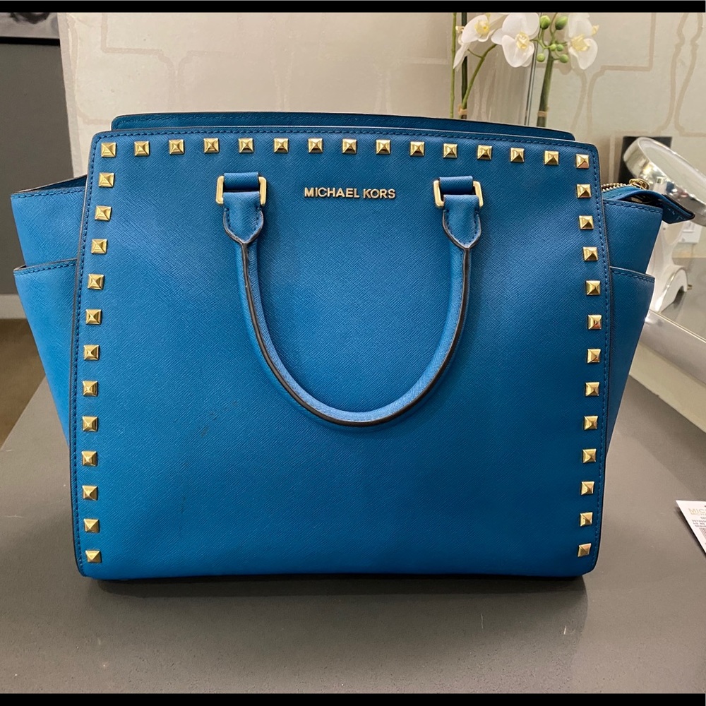 Michael Kors Studded Selma Satchel